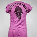 Ganesha T-shirt Yoga Top Hindu God Boho Hippie..