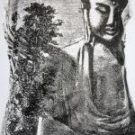Buddha Tank Top Yoga Singlet White Hindu God..