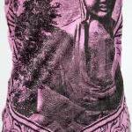 Buddha Tank Top Yoga Singlet Purple Hindu God..