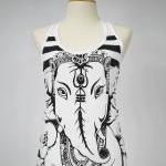Ganesha Tank Top Size S Only Hamsa Yoga Clothing..