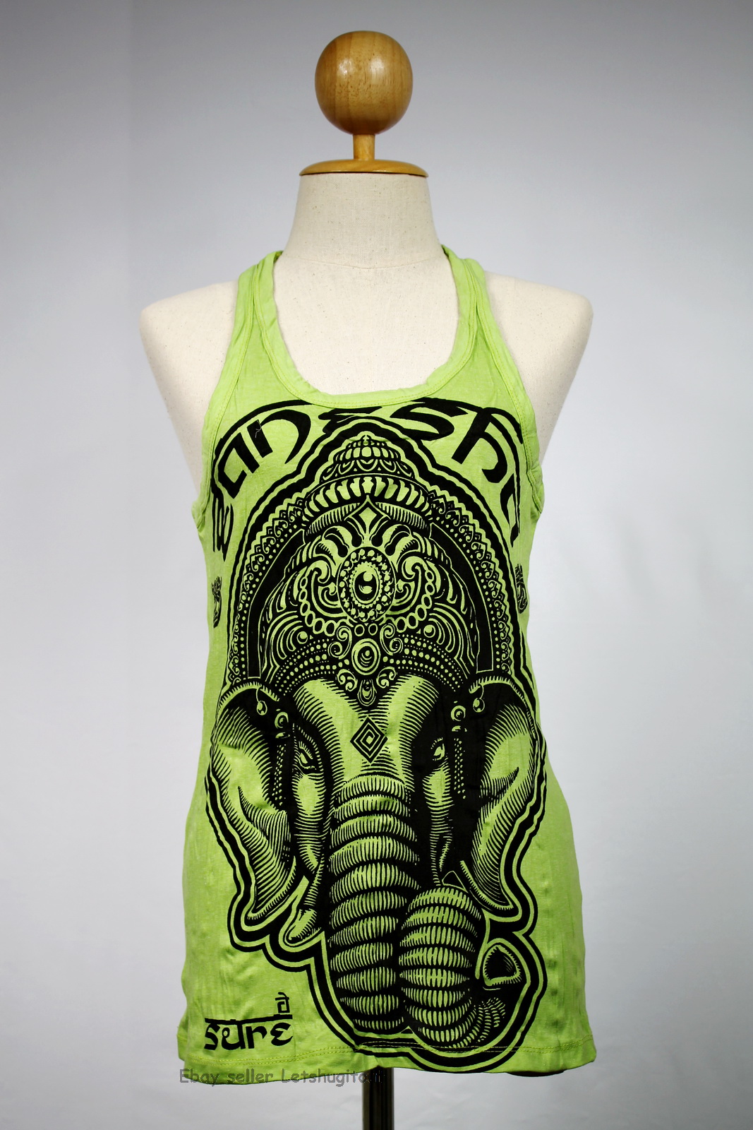 Ganesha Tank Top Yoga Singlet Buddha Hamsa T-shirt Boho Om Elephant on ...