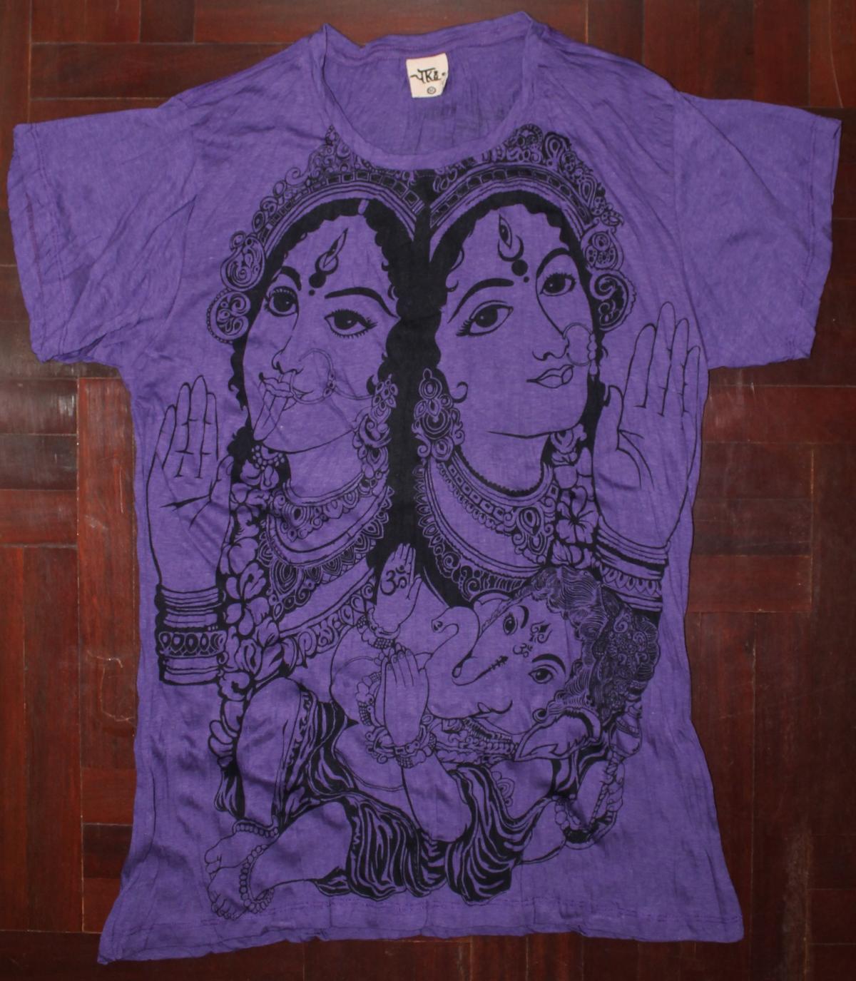 Women's Size Xl Only T Shirt Hamsa Hand Yoga Clothing Buddha Ganesha Boho Tank Top Om